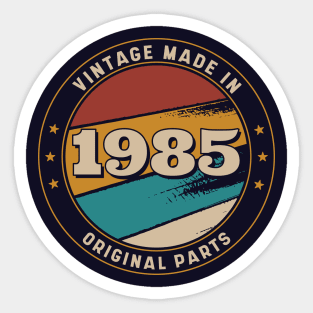 Vintage, Made in 1985 Retro Badge Sticker